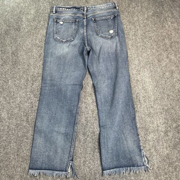 Silver Jeans Womens 29X27 Vintage Ankle High Rise Straight Frayed Hem Distressed - Picture 2 of 10